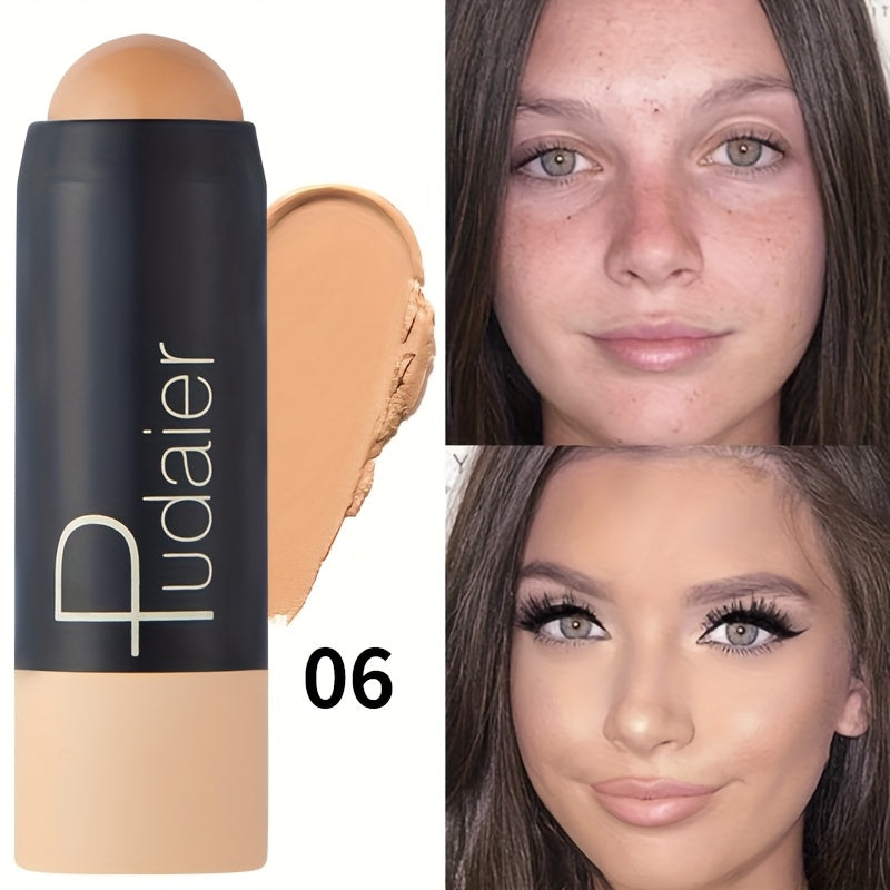 Waterproof Foundation Stick, Concealer Stick, Long-lasting Coverage, Waterproof and Sweat-proof, Suitable for Various Daily Makeup Looks