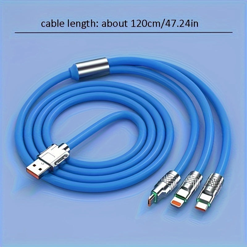 Super Fast 120W USB Type-C Charger Cable For IPhone & Other Devices At Full Speed!