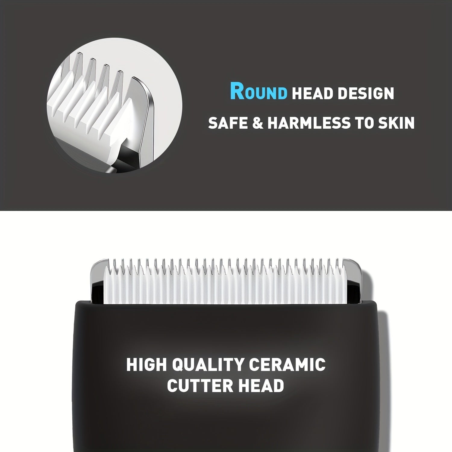 Hair Trimmer for Men in 2025, Shaver Design for Groin Grooming, Replaceable Ceramic Blade Heads, Cordless Electric Body Groomer with Power Display, Best Gifts for Loved