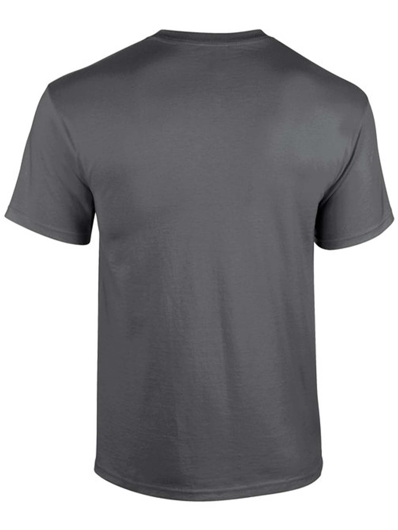 Men's Heavyweight 210gsm 100% Cotton T-Shirt - Navy Blue Crew Neck Tee, Relaxed Fit Everyday Casual Shirt for Gym, Office & Outings - Machine Washable, Weekend Attire, Graphic Print Tee, Comfortable Material, Short Sleeve Top