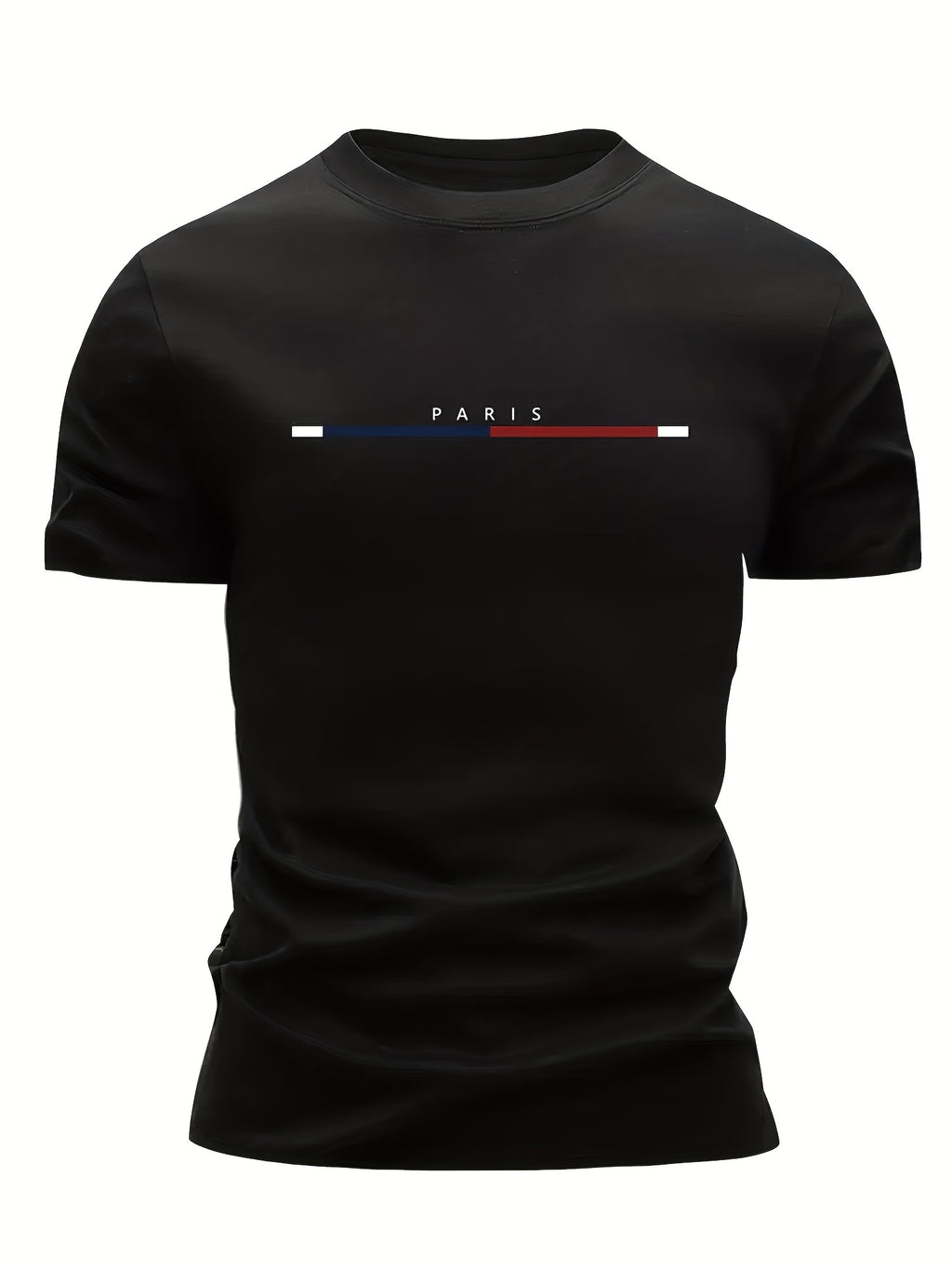 3pcs Mixed Print Tri-Color Stripe Pattern Men's Ultra-Light Short Sleeve T-Shirt - Quick-Dry, Breathable, Sweat-Absorbent Casual Summer Shirt with Crew Neck Design