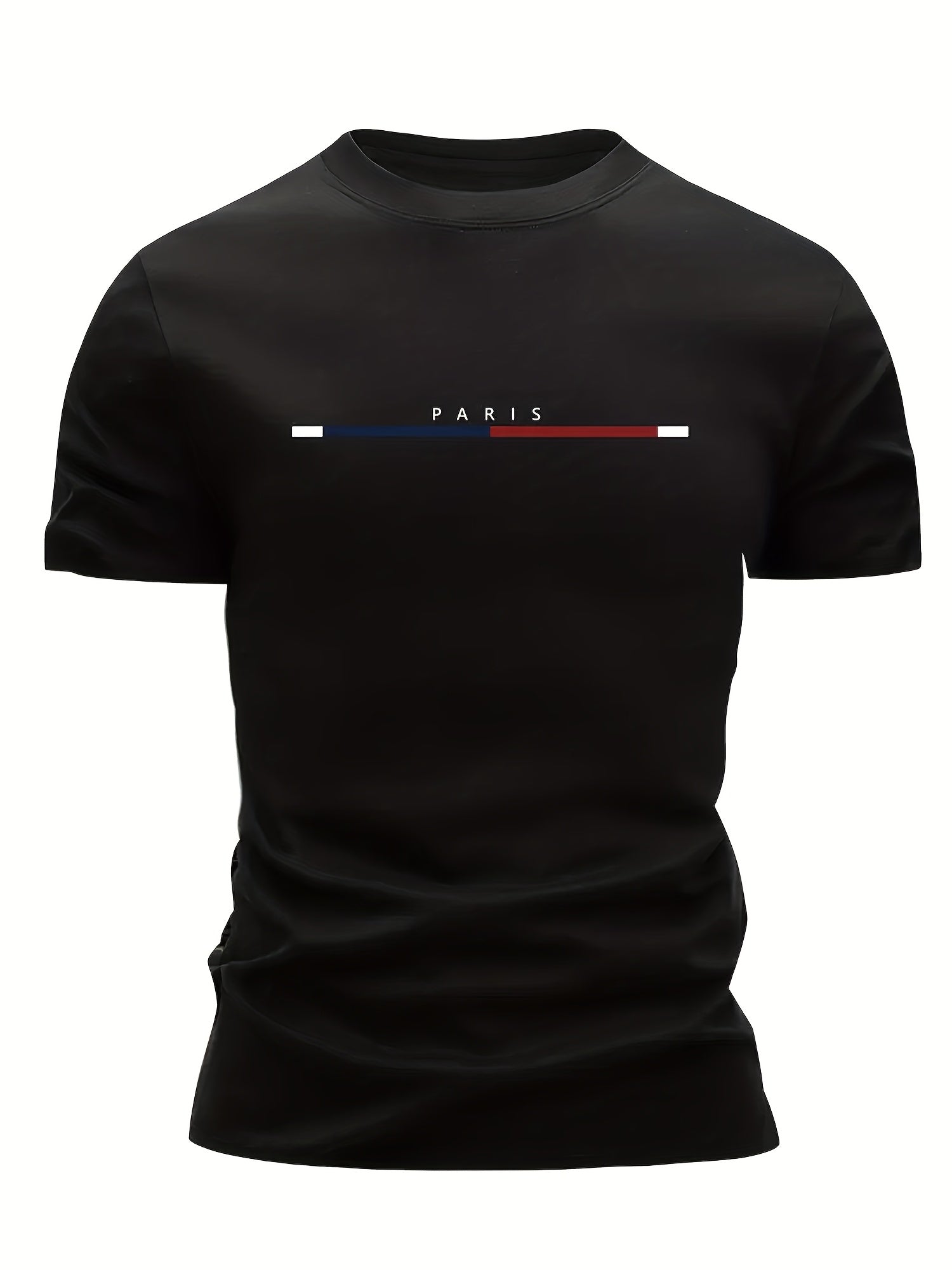 3pcs Mixed Print Tri-Color Stripe Pattern Men's Ultra-Light Short Sleeve T-Shirt - Quick-Dry, Breathable, Sweat-Absorbent Casual Summer Shirt with Crew Neck Design