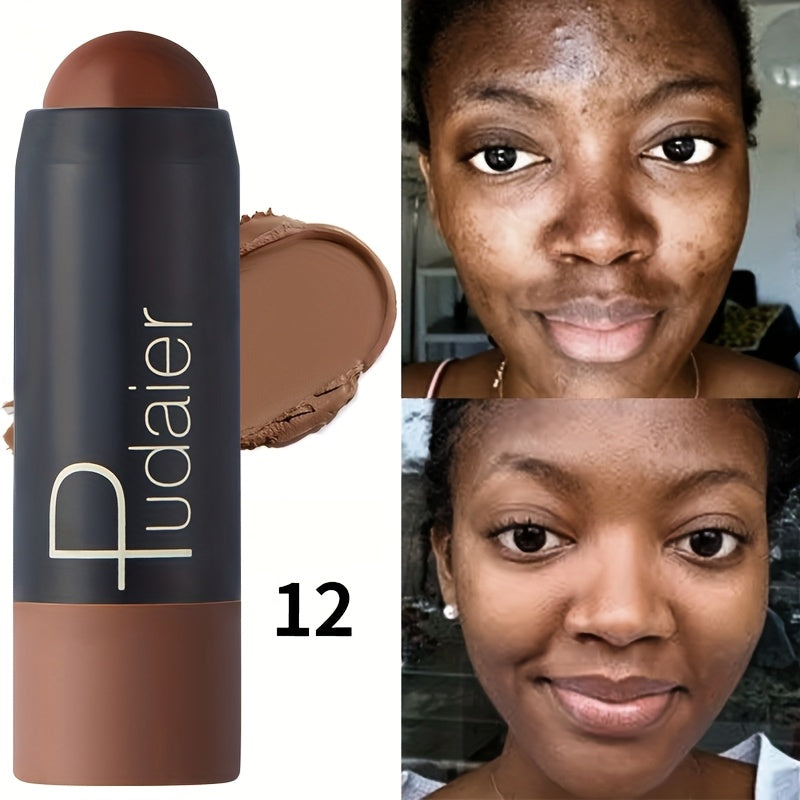 Waterproof Foundation Stick, Concealer Stick, Long-lasting Coverage, Waterproof and Sweat-proof, Suitable for Various Daily Makeup Looks