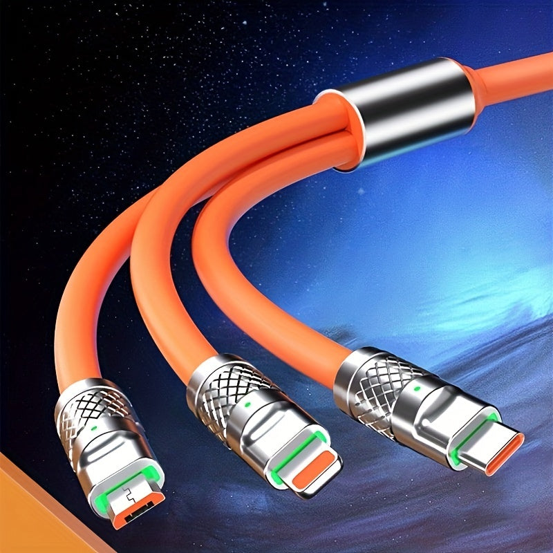Super Fast 120W USB Type-C Charger Cable For IPhone & Other Devices At Full Speed!