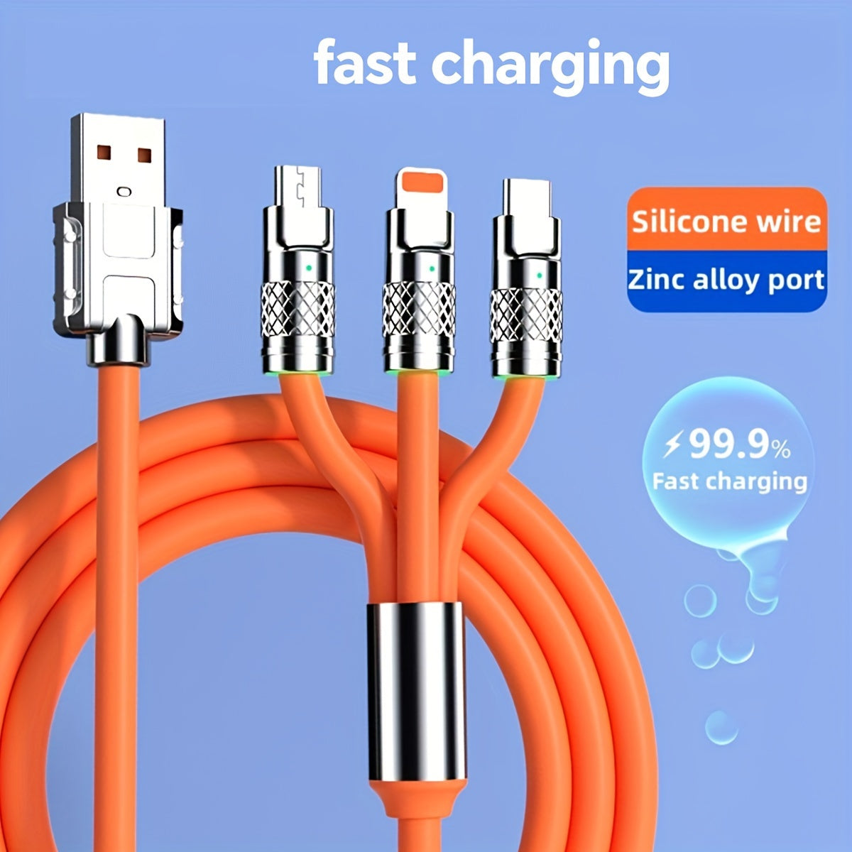 Super Fast 120W USB Type-C Charger Cable For IPhone & Other Devices At Full Speed!