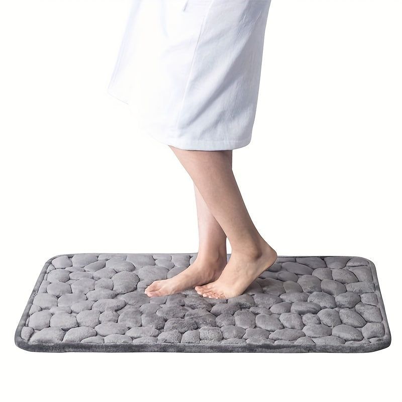 Luxurious Coral Fleece Non-Slip Bathroom Mat - Soft, Absorbent, Machine Washable Bath Rug with PVC Backing, Available in Multiple Colors, Ideal for Bathroom Safety, Bathroom Safety Mat|Decorative Bath Mat|Pvc Backing Mat