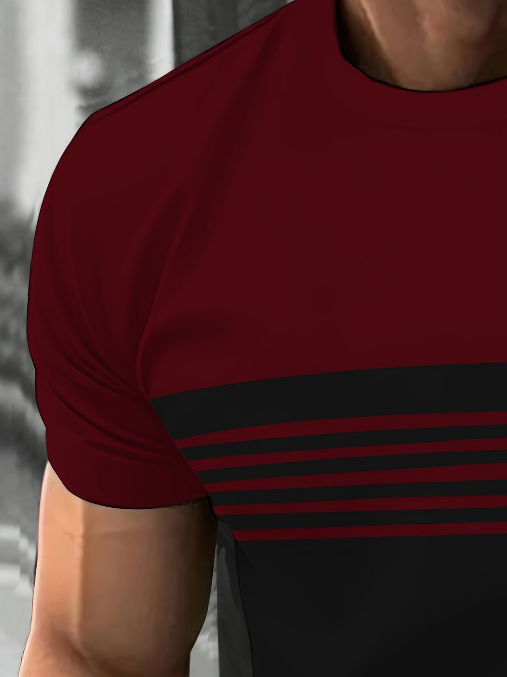 Men'S Maroon & Black Graphic T-Shirt - Bold "to Success" Print, Comfort Stretch Fabric, Machine Washable, Round Neck Short Sleeve Tee for Summer Casual Wear, Ideal Gift for Men, Comfortable Fit Shirt | Round Neck Tshirt | Dur