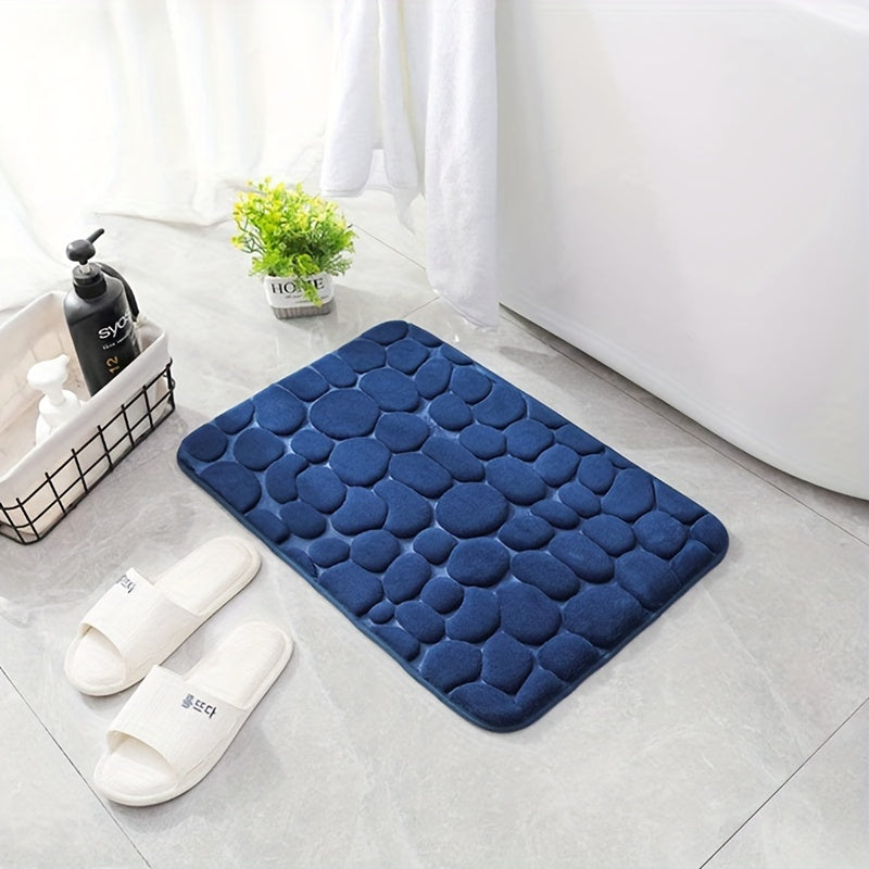 Luxurious Coral Fleece Non-Slip Bathroom Mat - Soft, Absorbent, Machine Washable Bath Rug with PVC Backing, Available in Multiple Colors, Ideal for Bathroom Safety, Bathroom Safety Mat|Decorative Bath Mat|Pvc Backing Mat