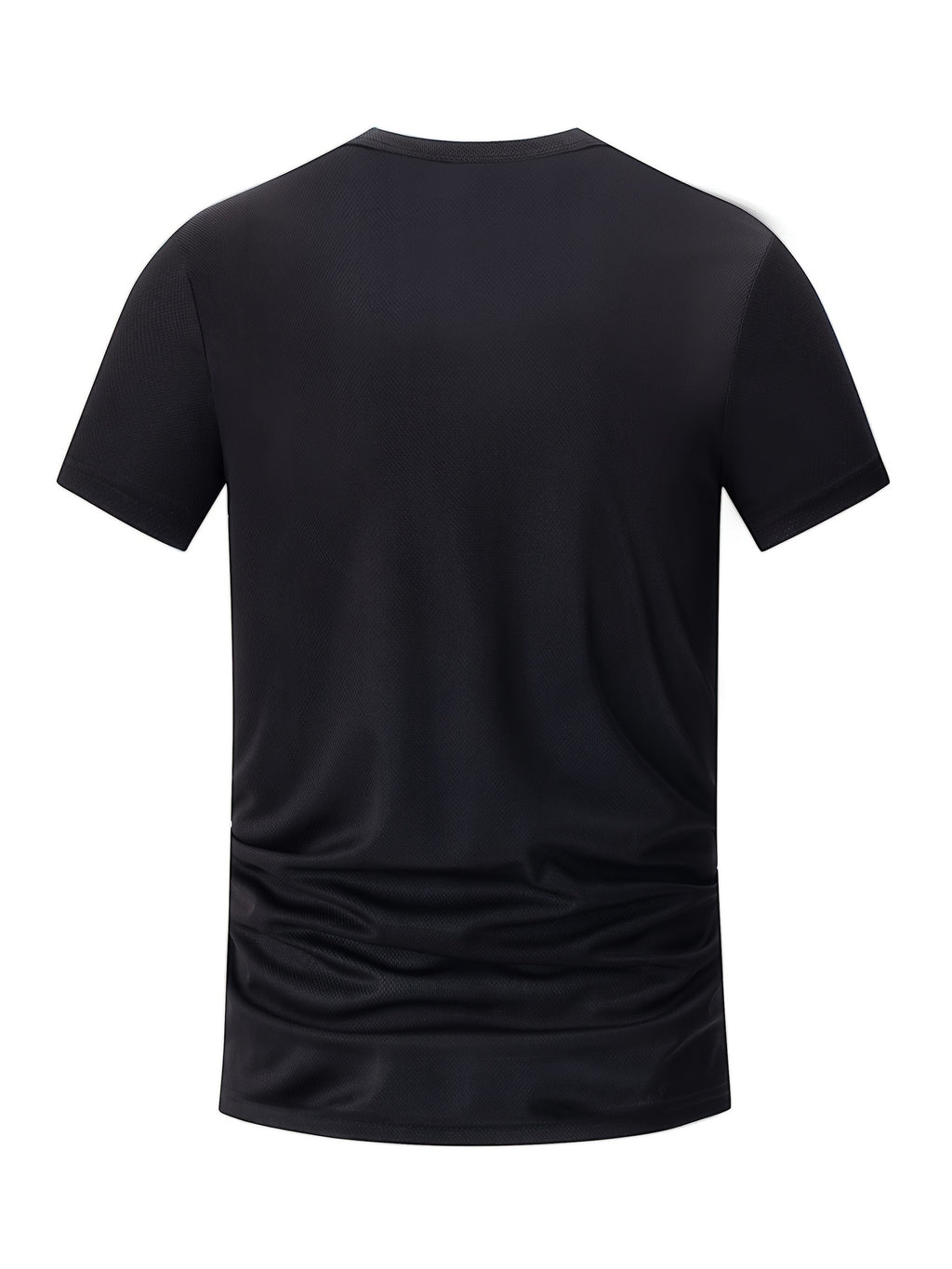 5pcs Men's Gradient Color Short Sleeve Crew Neck T-Shirts - Breathable, Quick-Dry Running & Fitness Shirts in Black, Red, Gray, Blue & Green Ombre Design, Gym Shirts