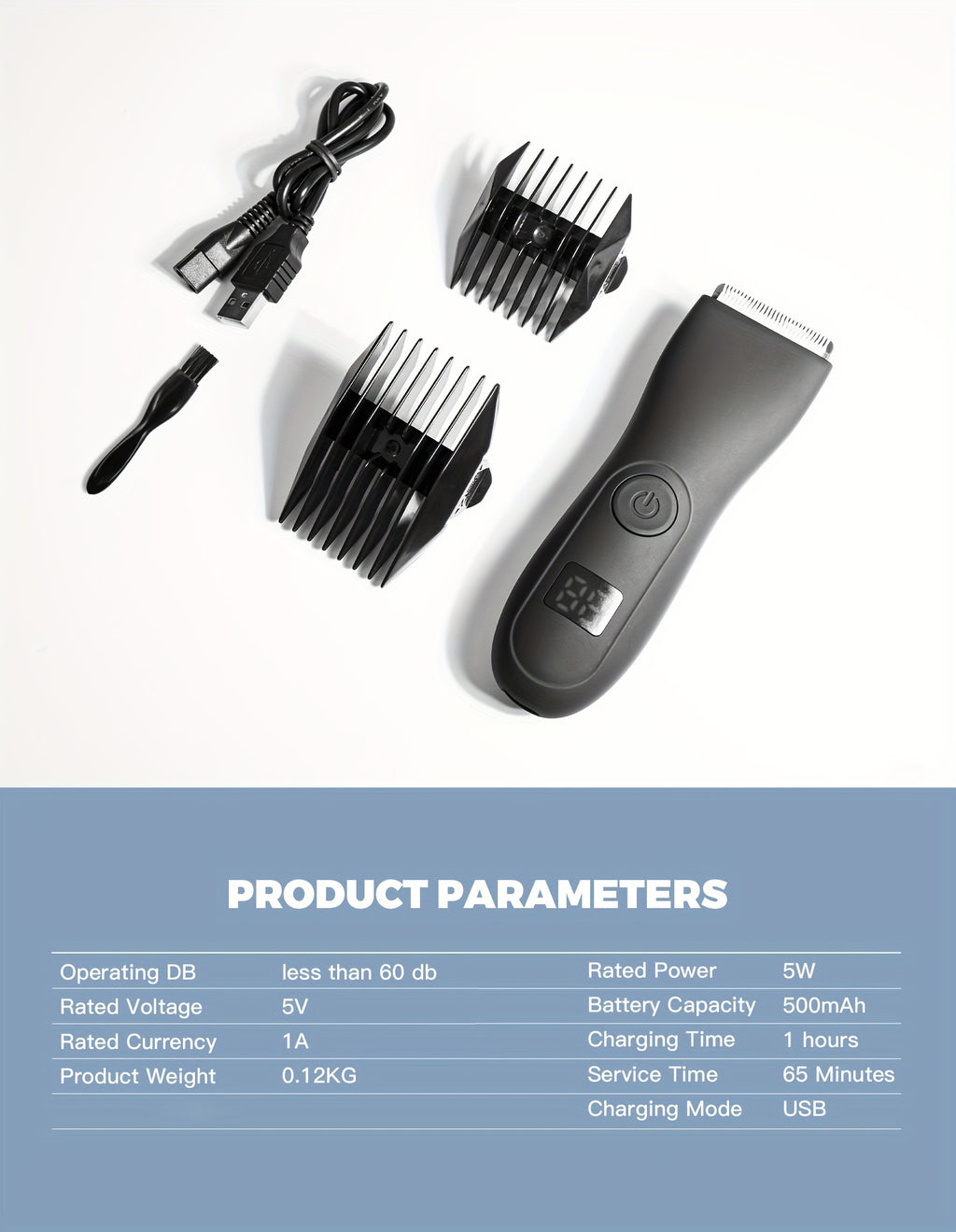 Hair Trimmer for Men in 2025, Shaver Design for Groin Grooming, Replaceable Ceramic Blade Heads, Cordless Electric Body Groomer with Power Display, Best Gifts for Loved