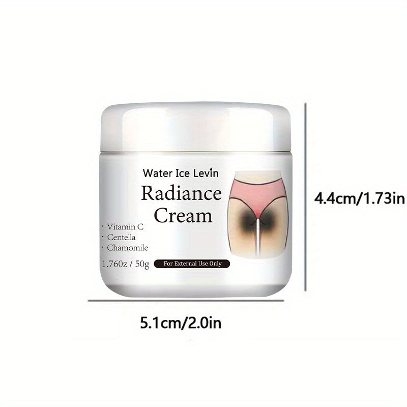 Water Ice Levin Radiance Cream 50g - Hypoallergenic Moisturizer for Private Areas, Armpits, Joints | Vitamin C & Chamomile Blend | Improves Melanin Appearance, Illuminates Skin, Improves Appearance of Armpits, Skin Care