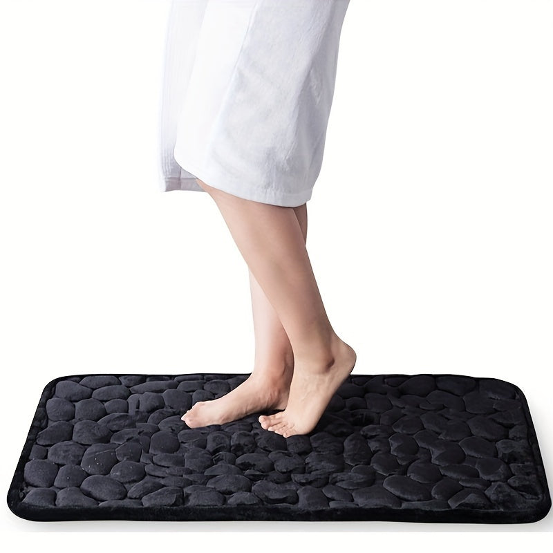 Luxurious Coral Fleece Non-Slip Bathroom Mat - Soft, Absorbent, Machine Washable Bath Rug with PVC Backing, Available in Multiple Colors, Ideal for Bathroom Safety, Bathroom Safety Mat|Decorative Bath Mat|Pvc Backing Mat