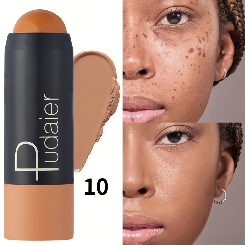 Waterproof Foundation Stick, Concealer Stick, Long-lasting Coverage, Waterproof and Sweat-proof, Suitable for Various Daily Makeup Looks